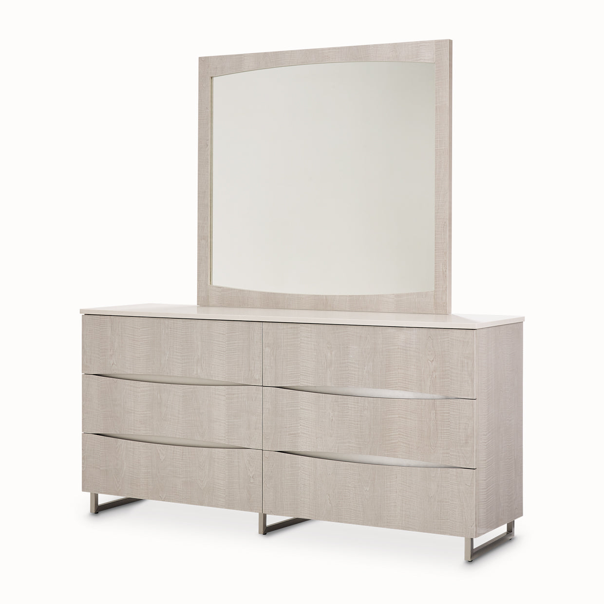 Marin Dresser with Mirror - Greige