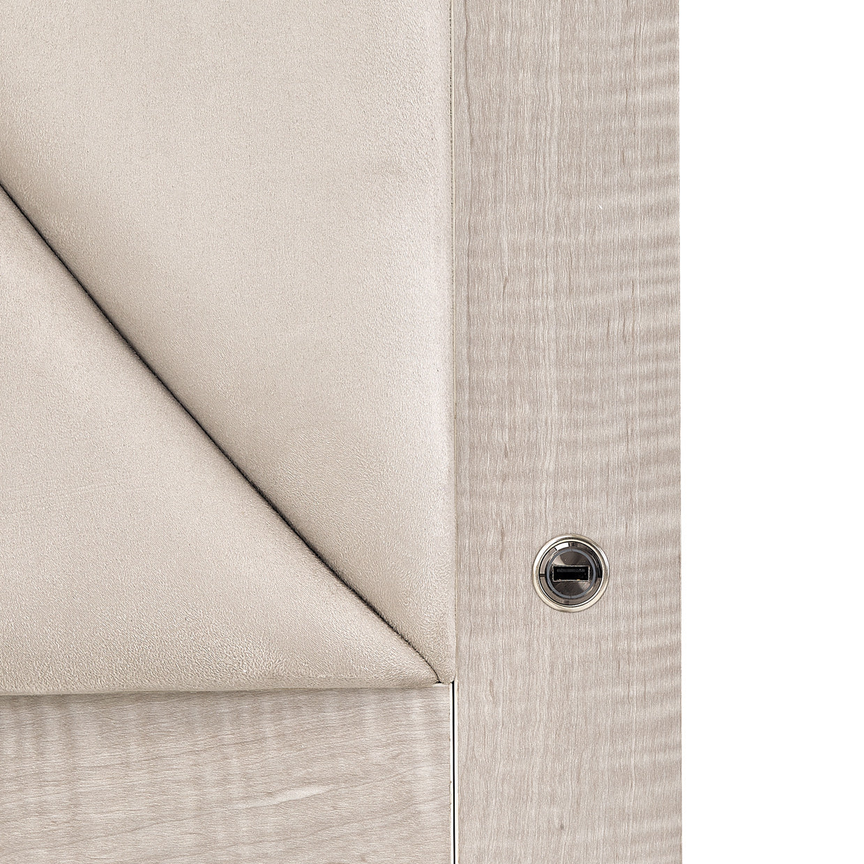 Marin Eastern King Panel Bed - Greige