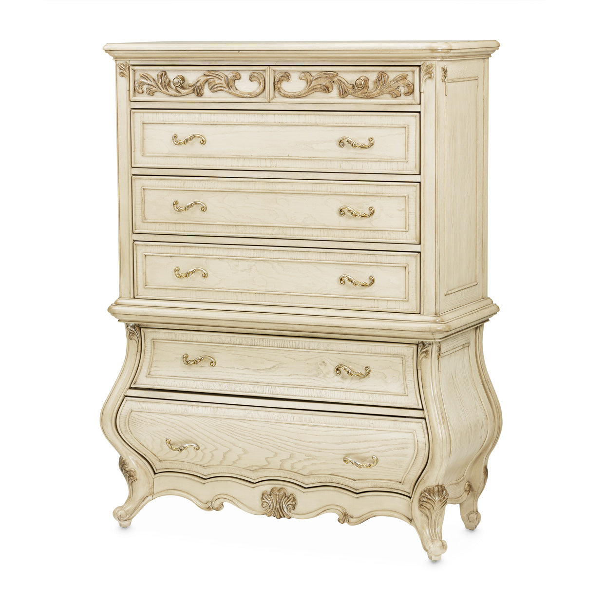 Platine de Royale 6-Drawer Chest - Champagne