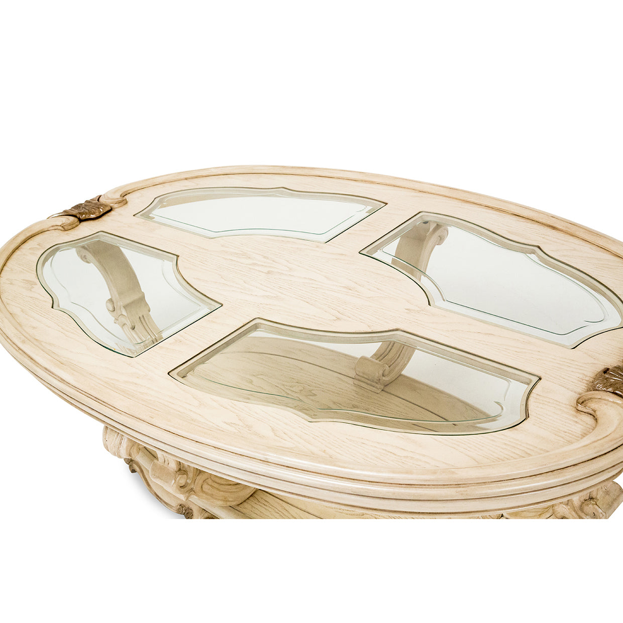 Platine de Royale Oval Cocktail Table  - Champagne