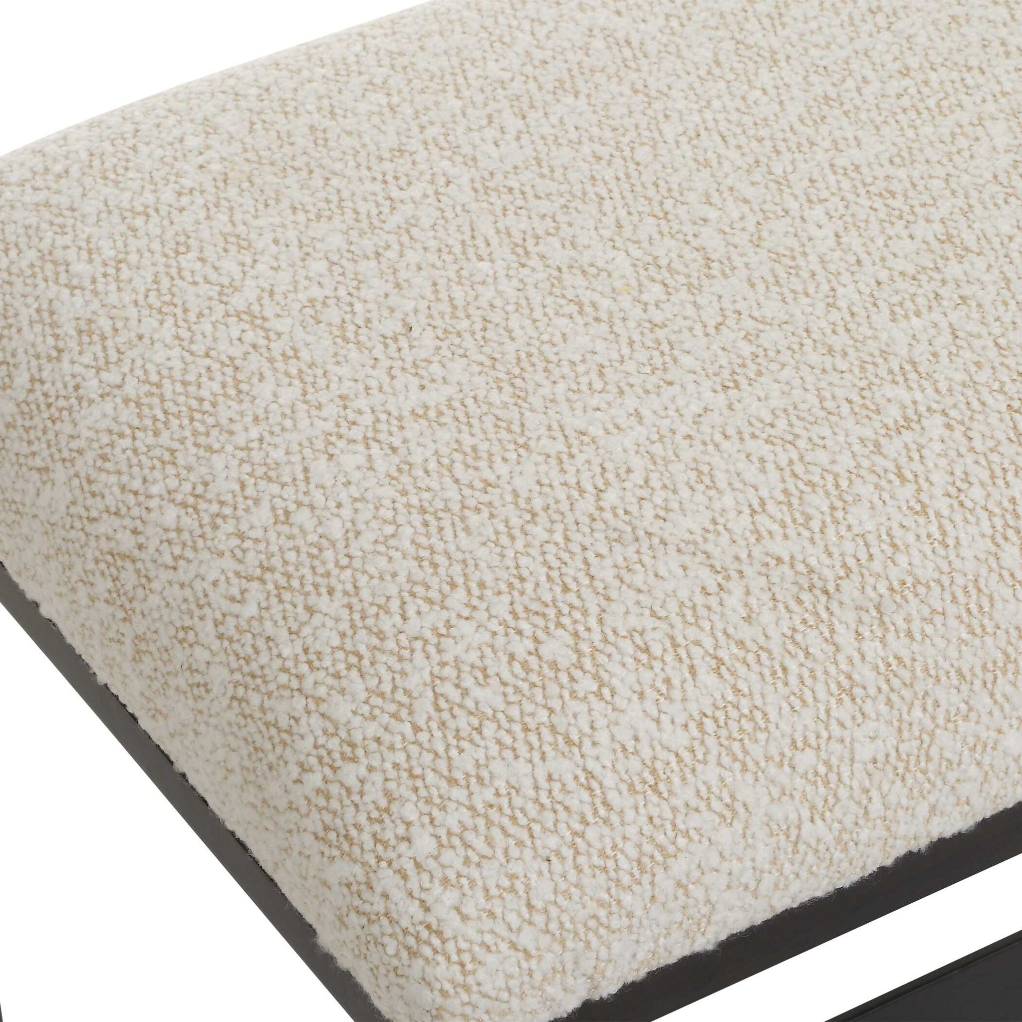 Halston - Upholstered Bench - White