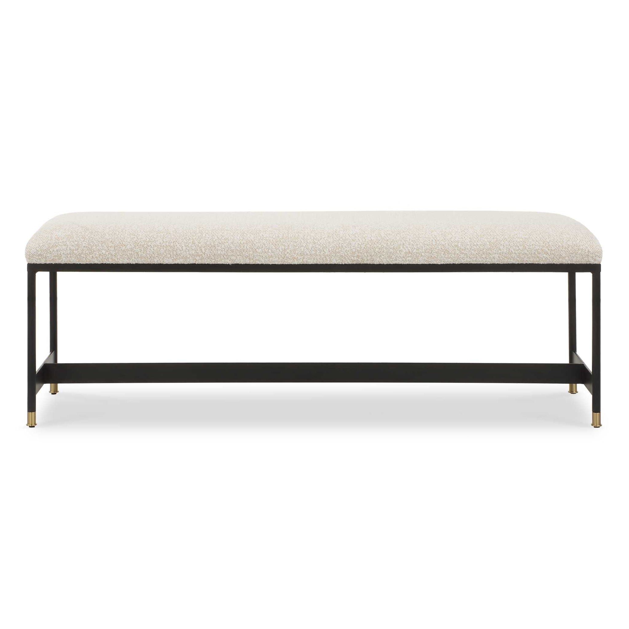 Halston - Upholstered Bench - White