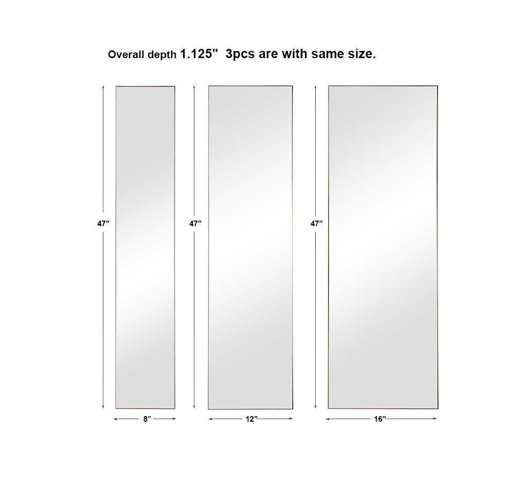 Rowling - Mirrors (Set of 3) - Gold