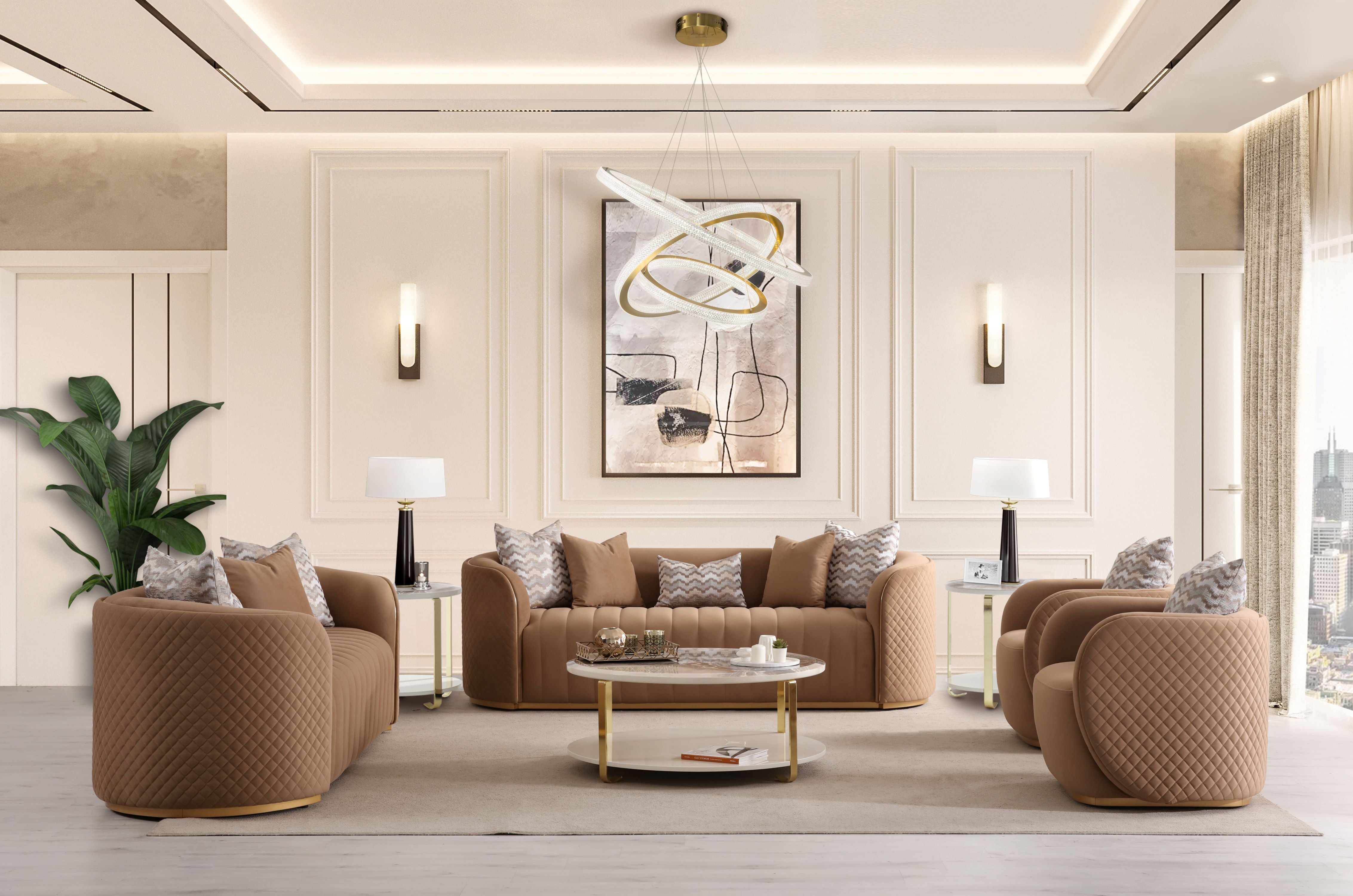 Ariana Loveseat - Caramel