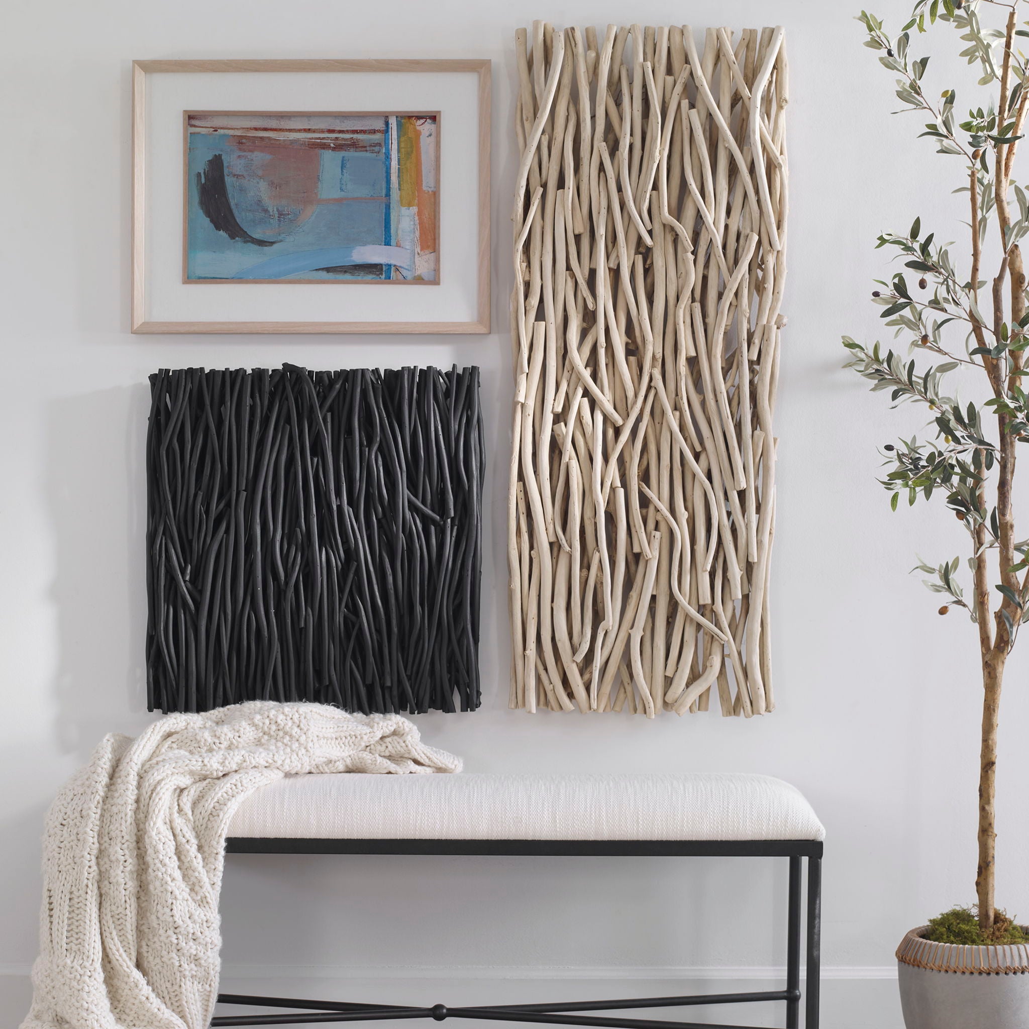 Gathered Teak - Square Wood Wall Decor