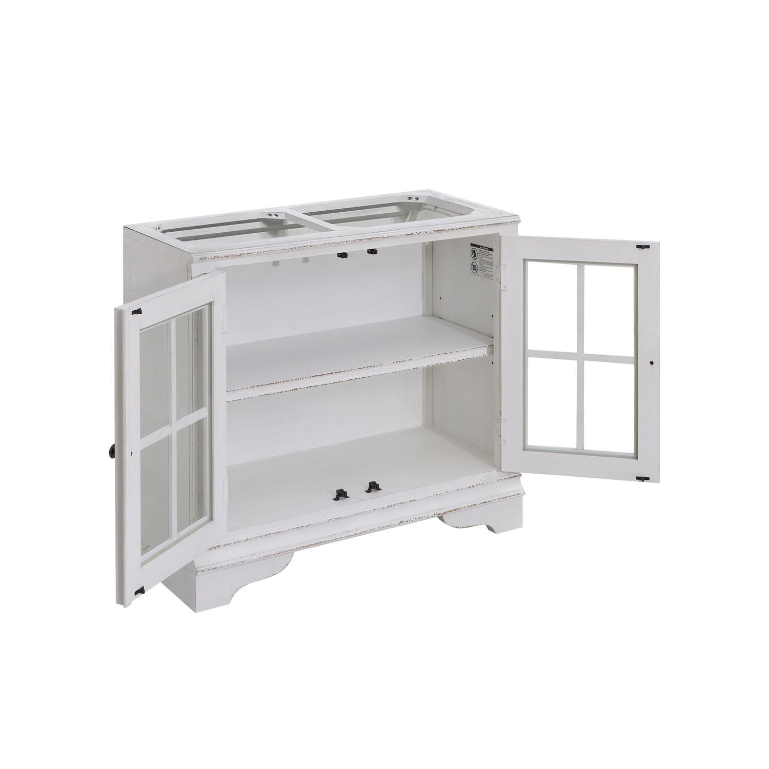 Magnolia Manor - Bunching Display Cabinet Base - White