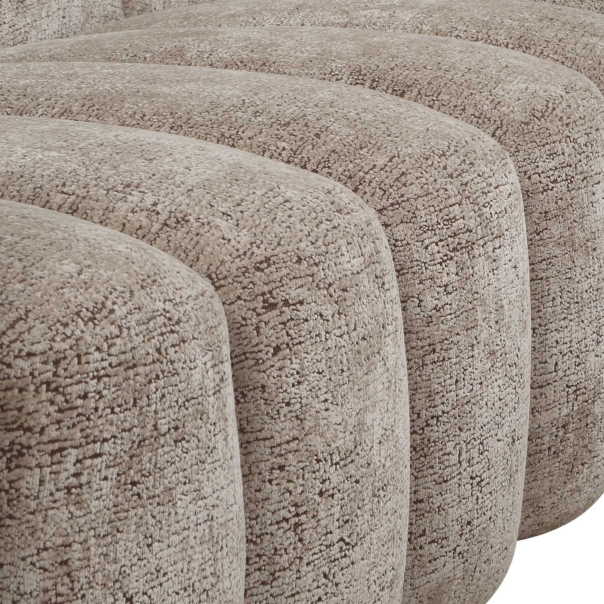 Modella - Upholstered Chenille Sofa - Brown