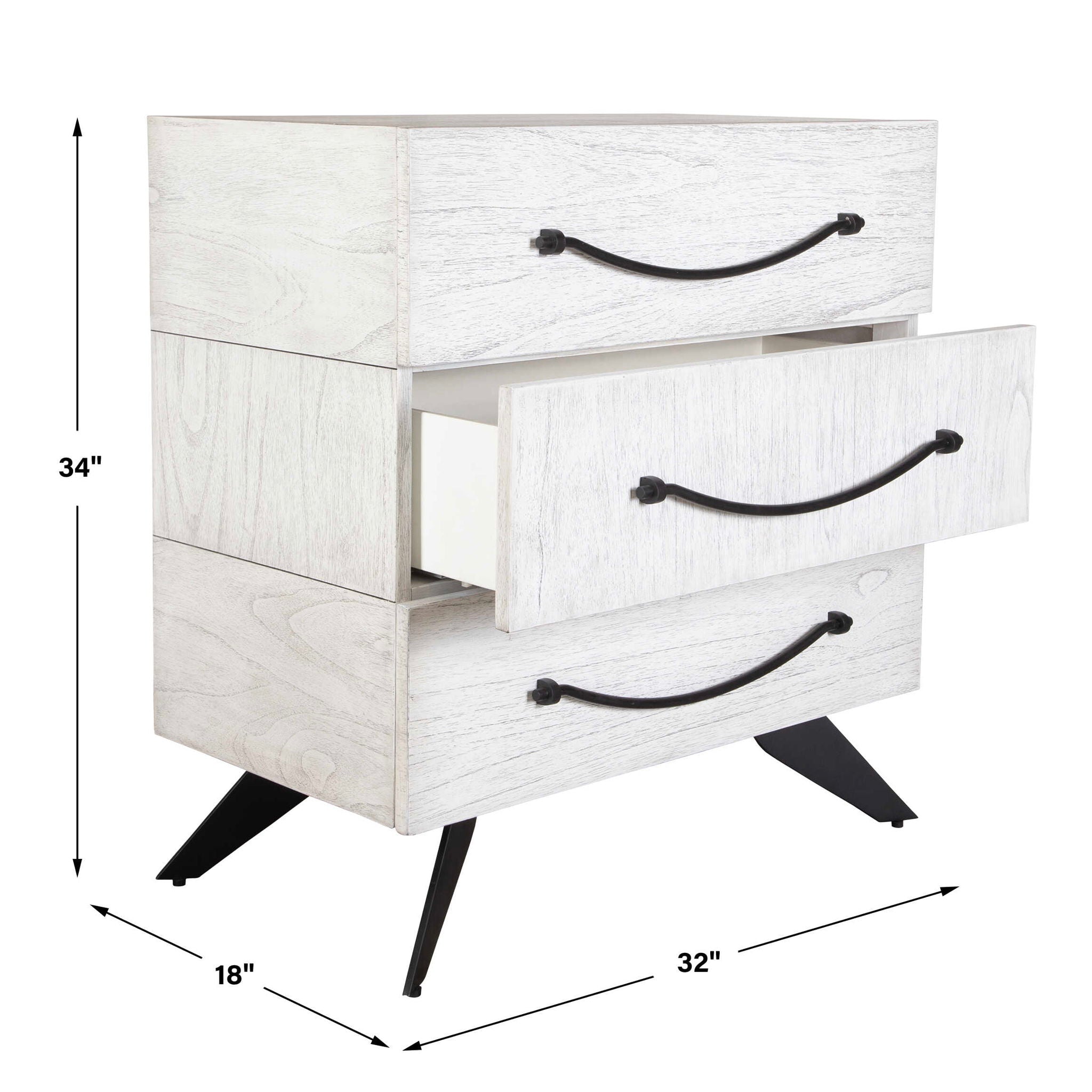 Vivi - 3 Drawer Chest - White