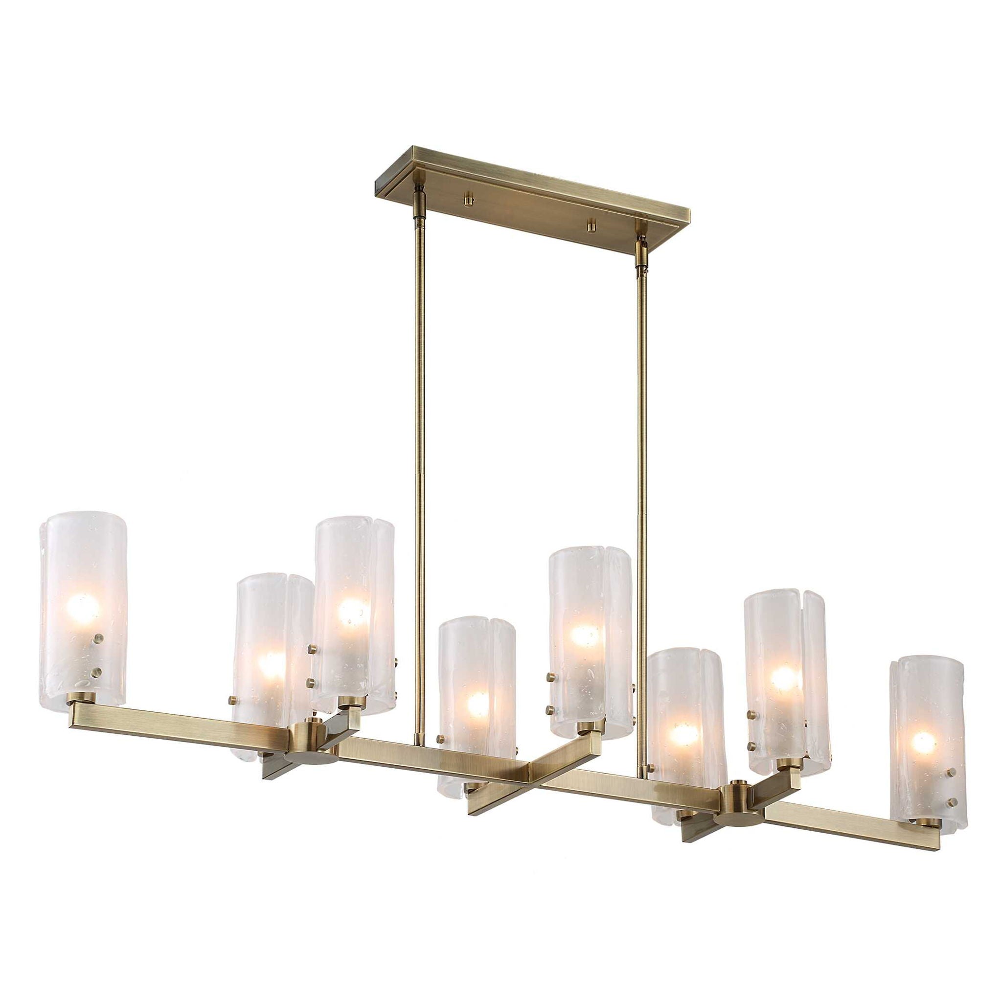 Mistie - 8 Light Linear Chandelier - Bronze