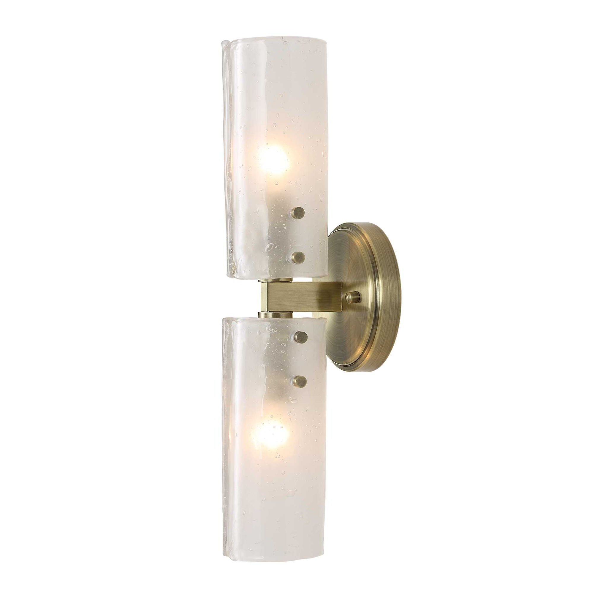Mistie - 2 Light Glass Sconce - Bronze