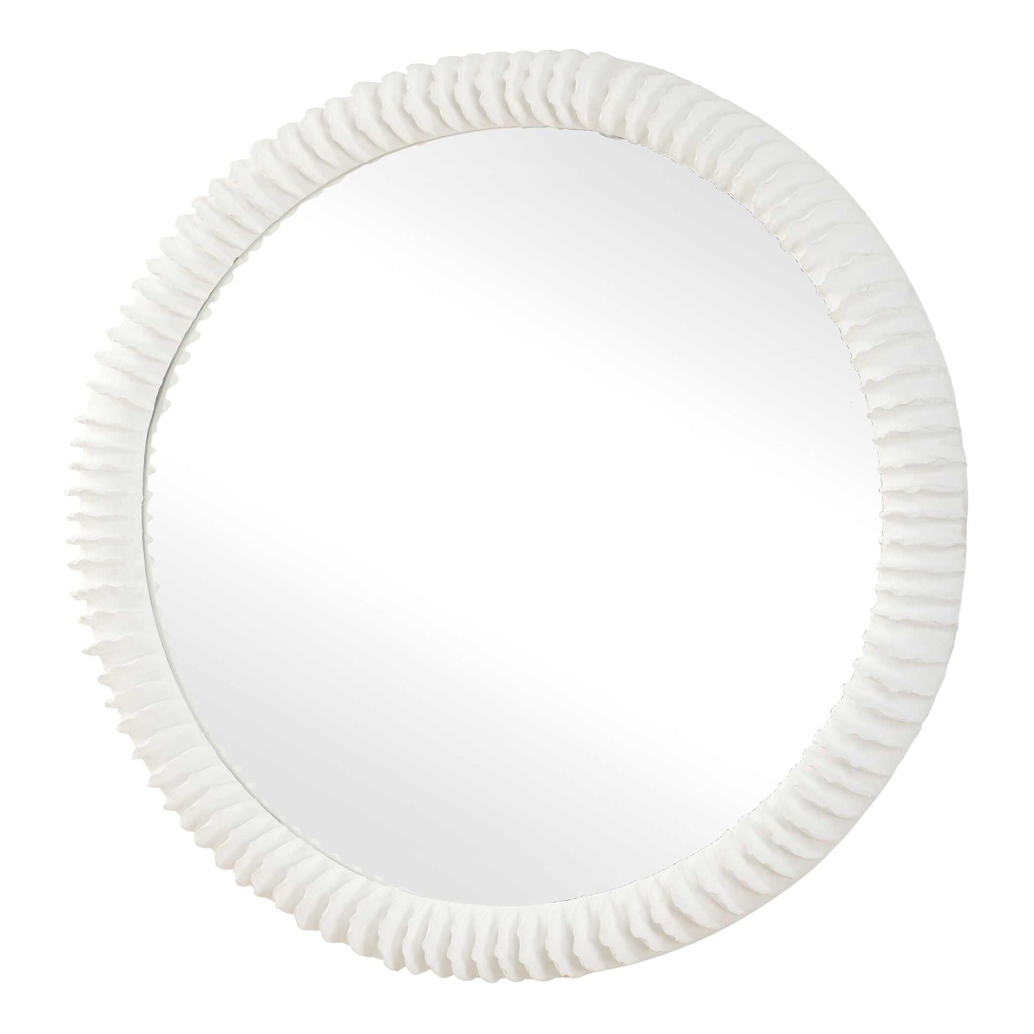 Akiko - Round Mirror - White
