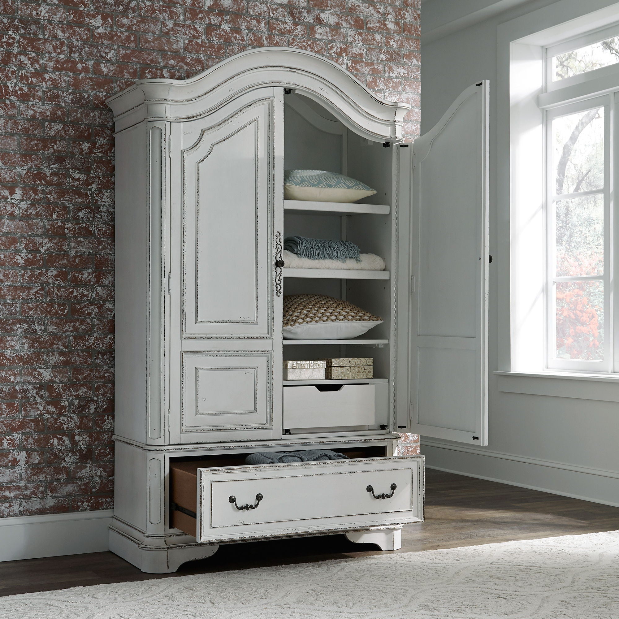 Magnolia Manor - Armoire Top - White