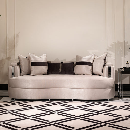 Carmela Sofa zinc silver