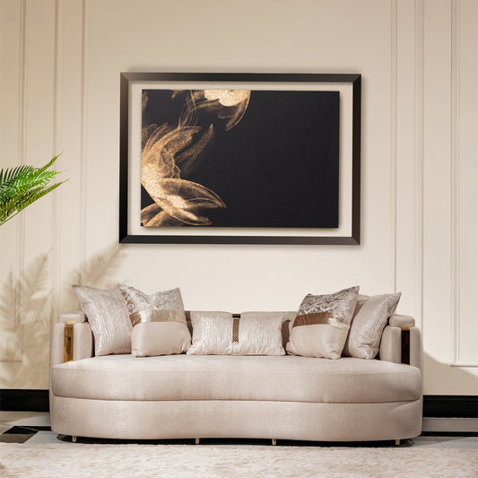 Carnela Sofa Almond Black