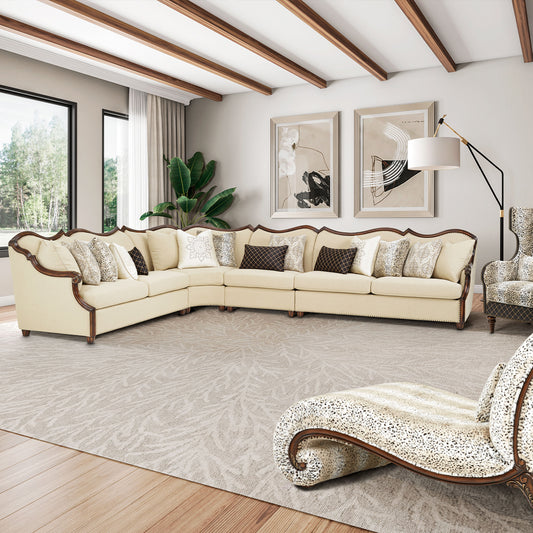 Chemberi 4 pc Sectional warm cognac