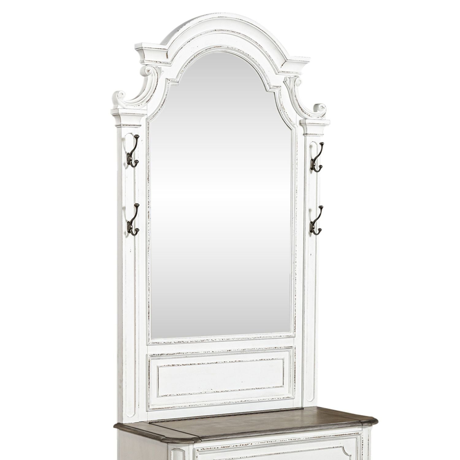 Magnolia Manor - Hall Tree Top - White