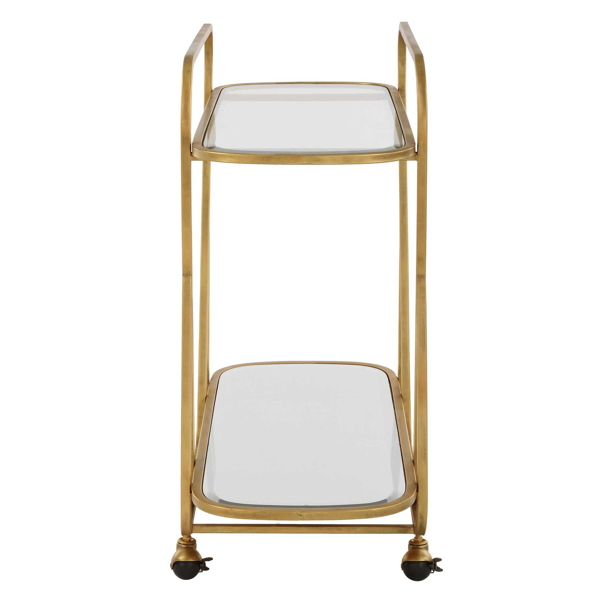 Swain - Brass Serving Cart