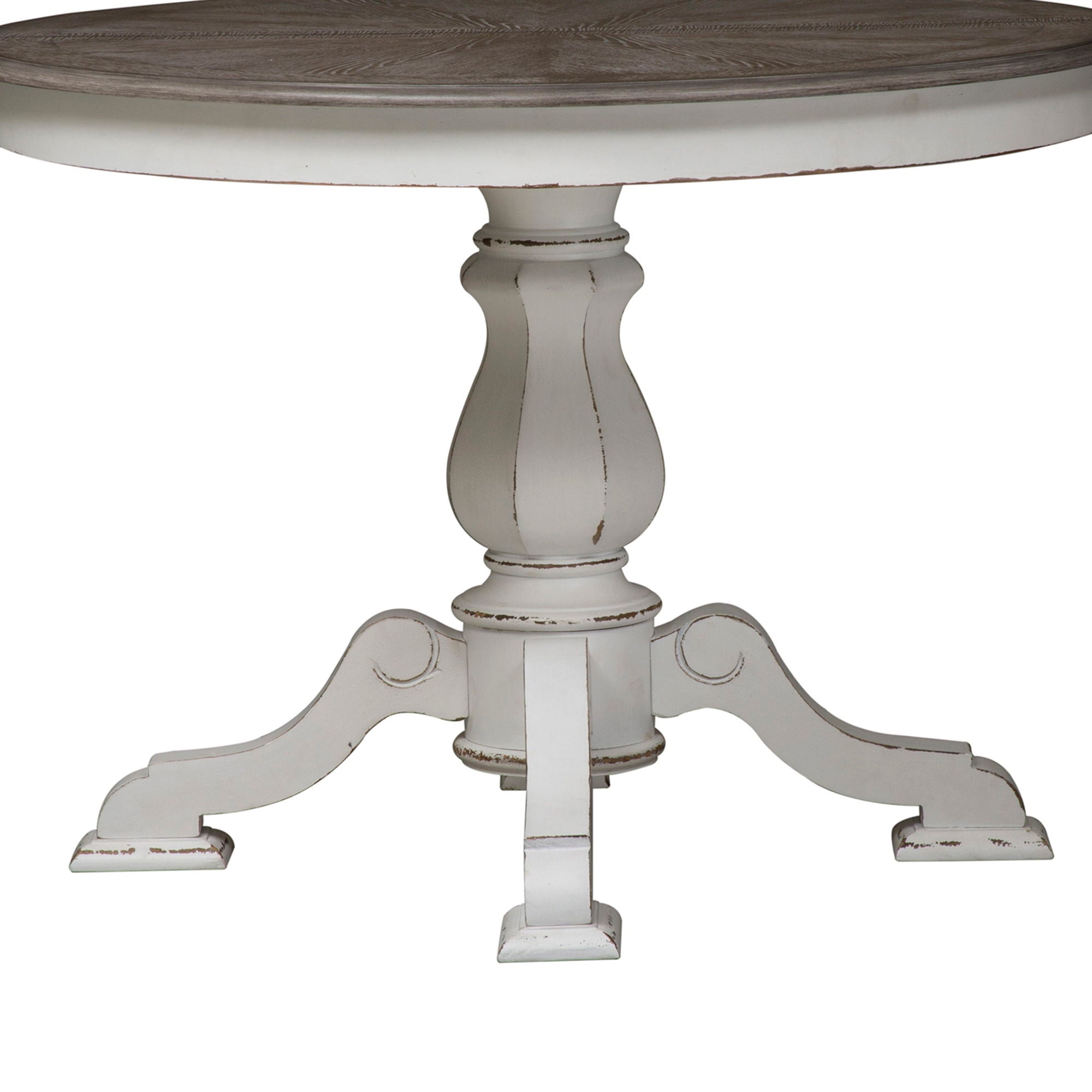 Magnolia Manor - Pedestal Table Base - White