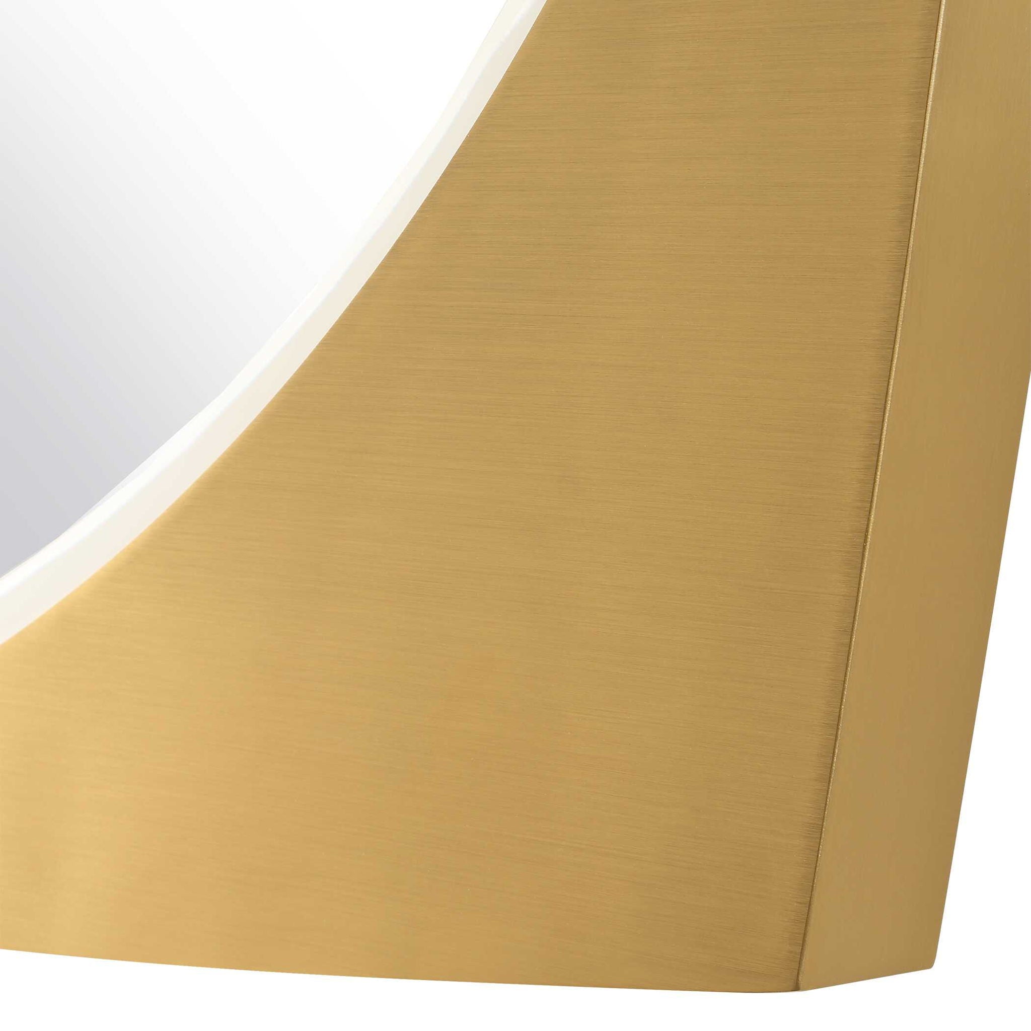 Neilia - Round Mirror - Brass