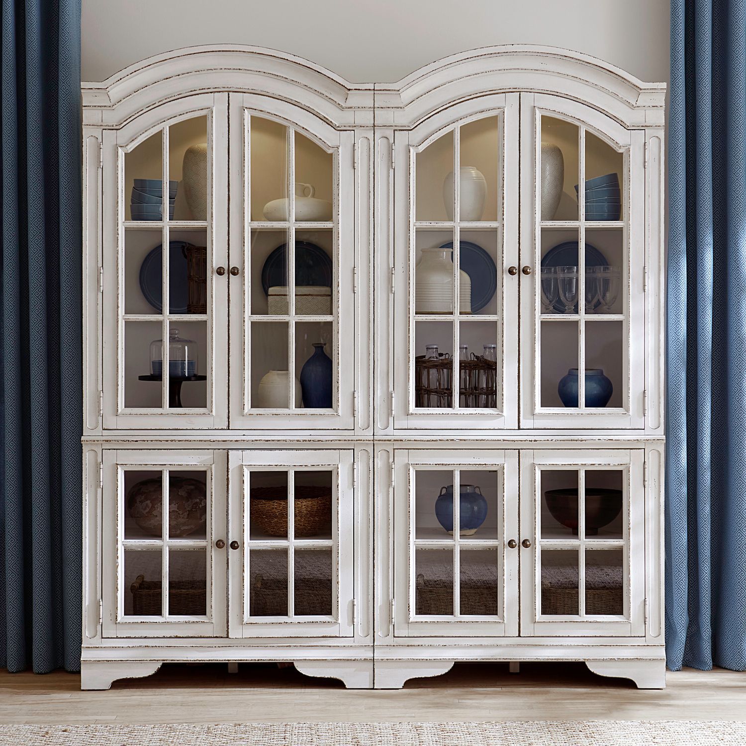 Magnolia Manor - Bunching Cabinet (Set of 2) - White