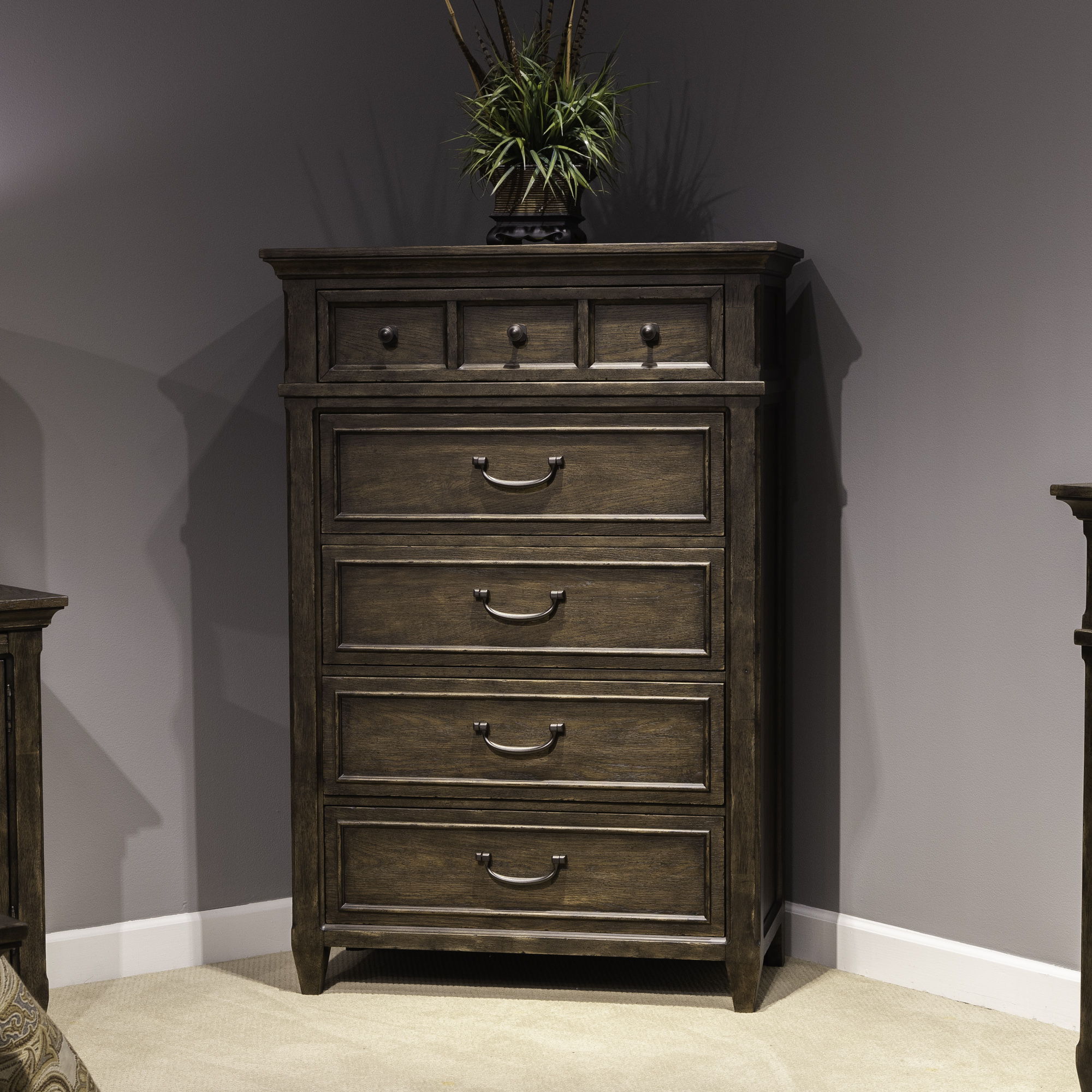 Paradise Valley - 5 Drawer Chest - Dark Brown