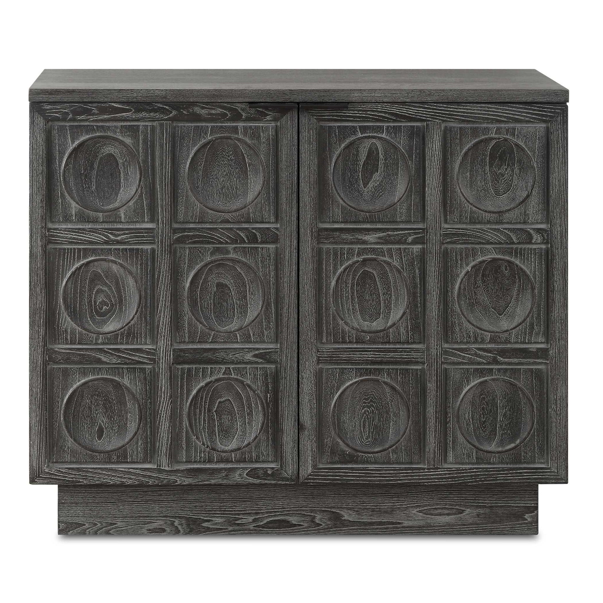 Shelby - 2 Door Ebony Stained Cabinet