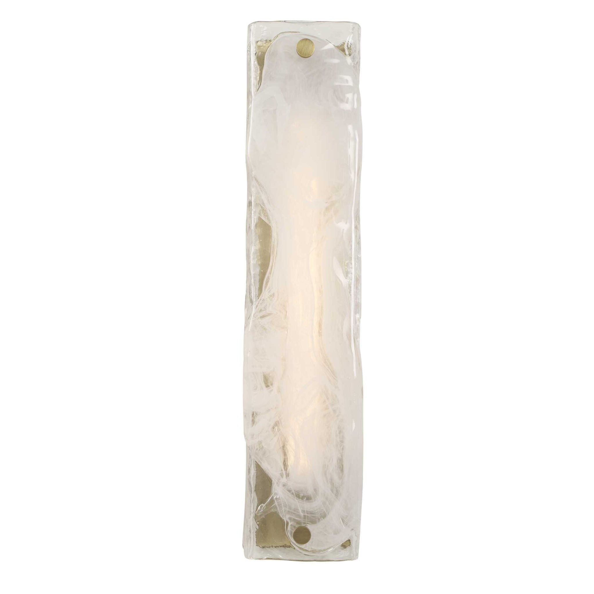 Taffy - 1 Light LED Swirl Glass Sconce - White