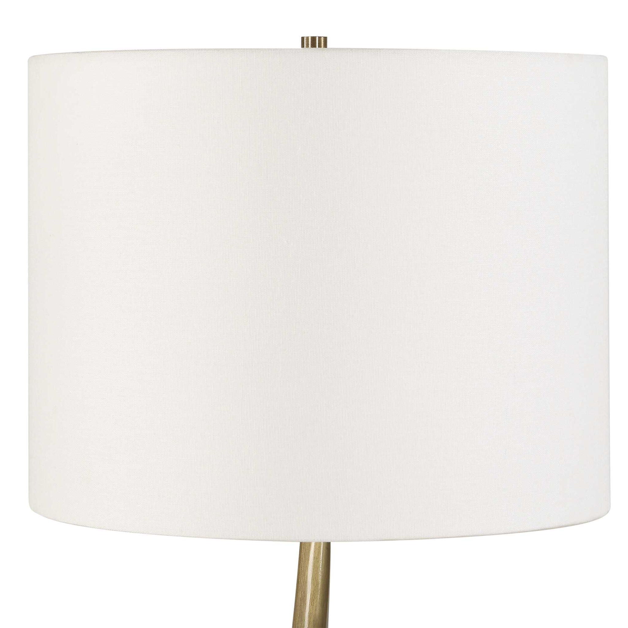 Spiraling - Cordless Brass Buffet Lamp - Black / Gold