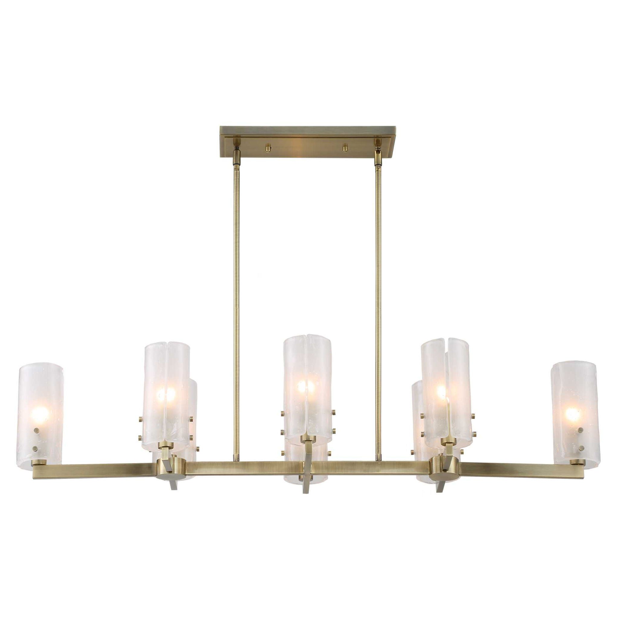 Mistie - 8 Light Linear Chandelier - Bronze