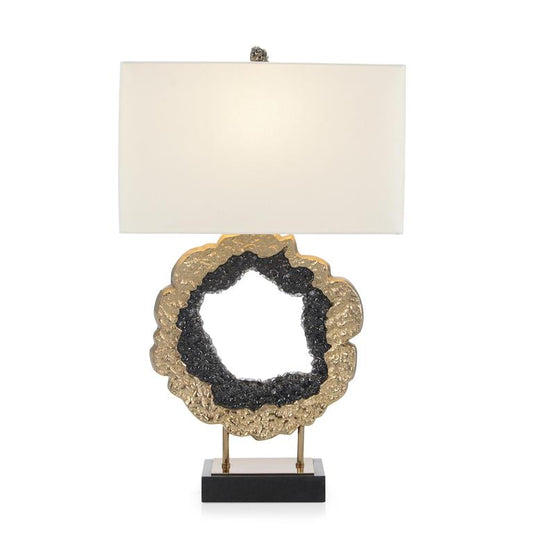 Hammered Geode gold & black