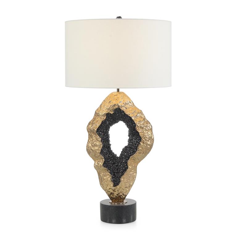 Hammered Geode gold & black