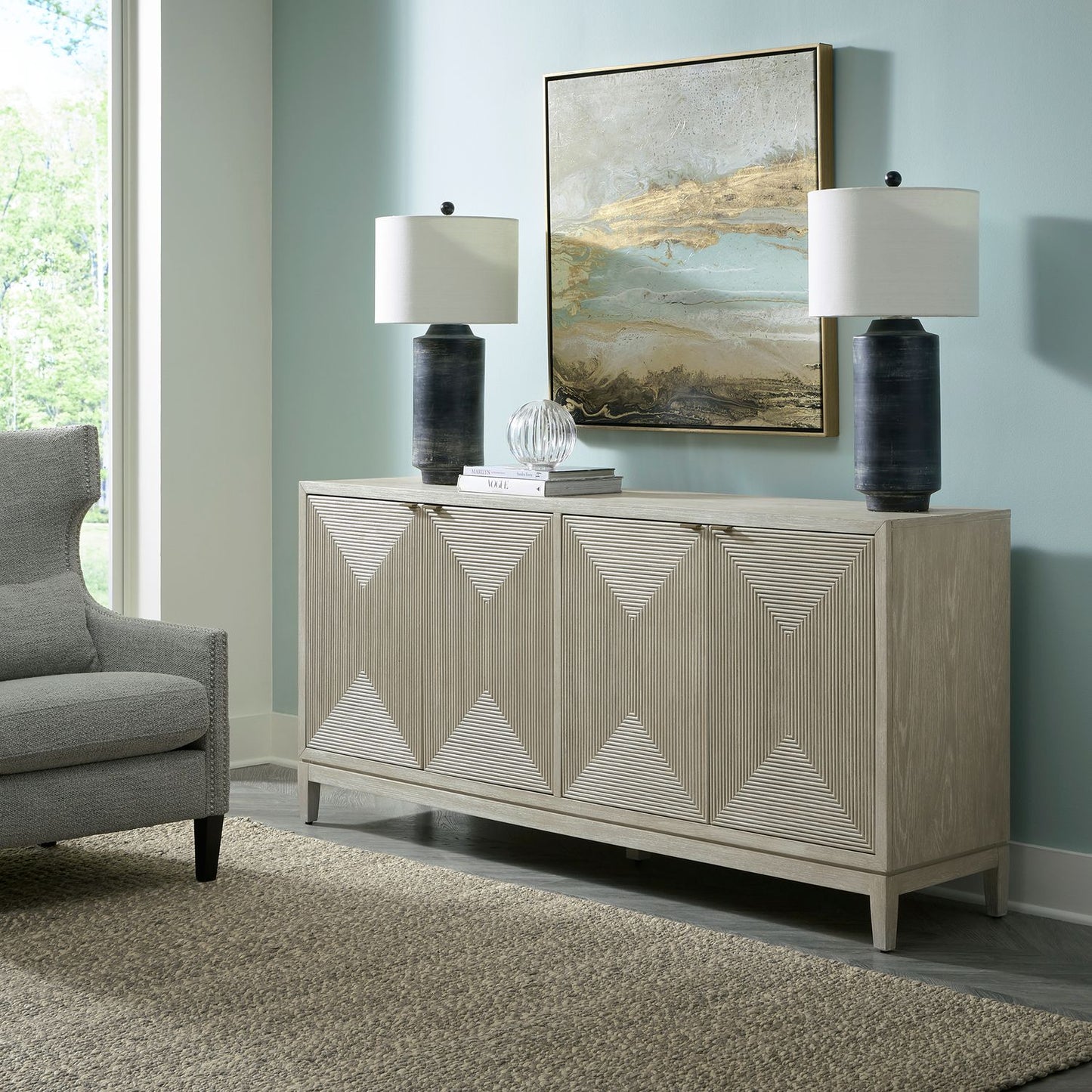Kinsley 4 Door Cabinet 78"