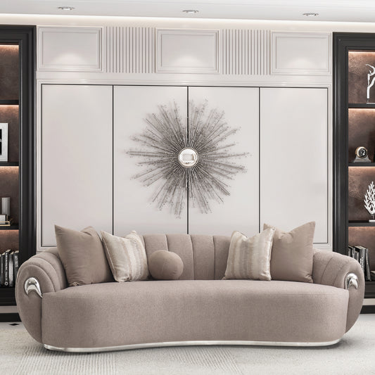 Lucca Sofa. Silver