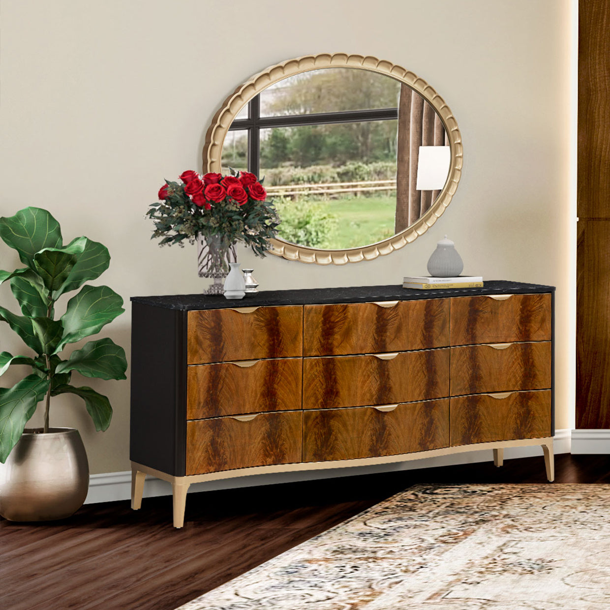 Malibu crest Dresser & Mirror