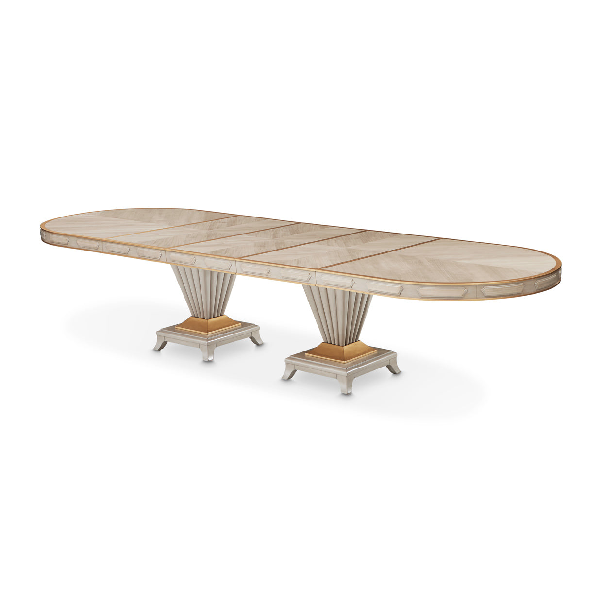 St. Charles Pedestal Dining Table 75"-145"