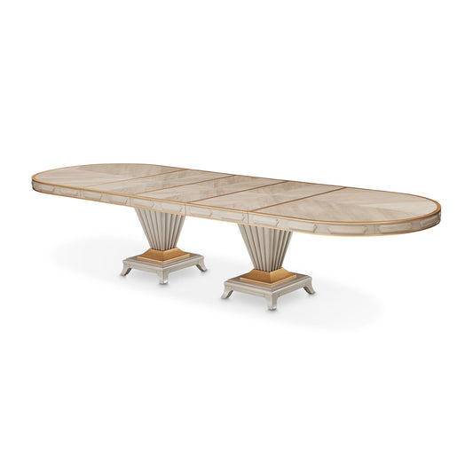 St. Charles Pedestal Dining Table 75"-145"