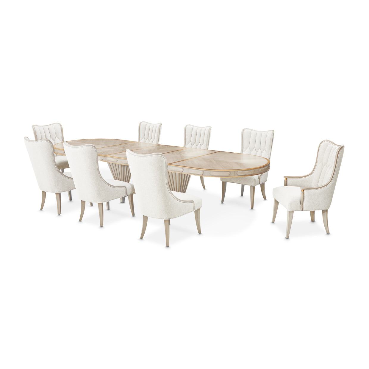 St. Charles Pedestal Dining Table 75"-145"
