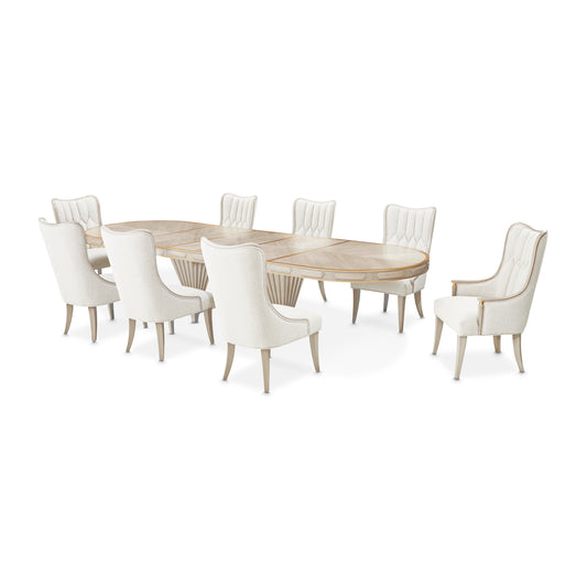 St. Charles Pedestal Dining Table 75"-145"