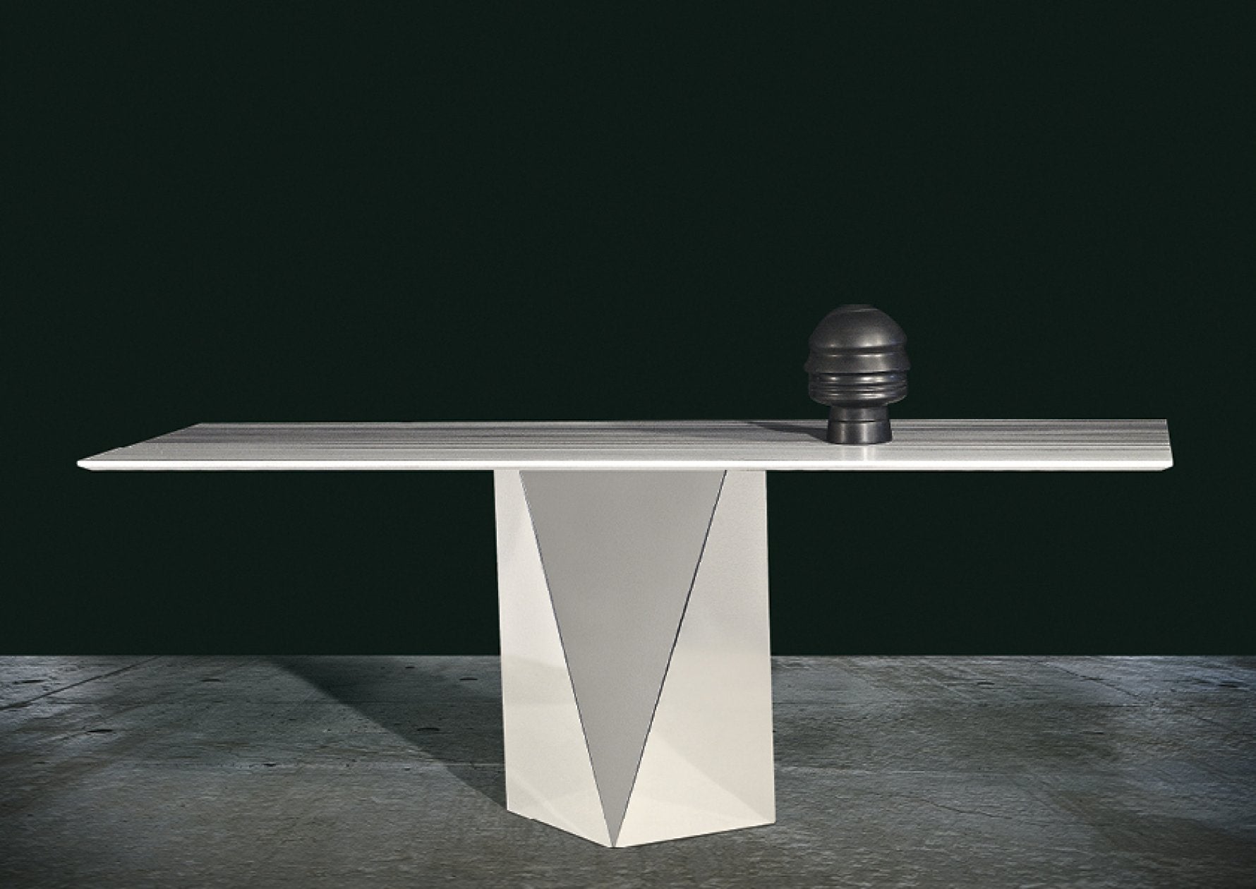 Freedom Console /steel &marble