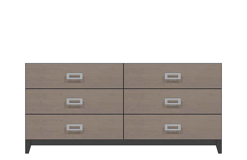 Amish American modern Dresser 72"/ choice of finish