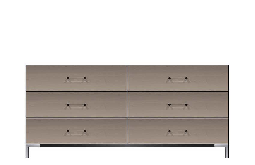 Amish American modern Dresser 72"/ choice of finish