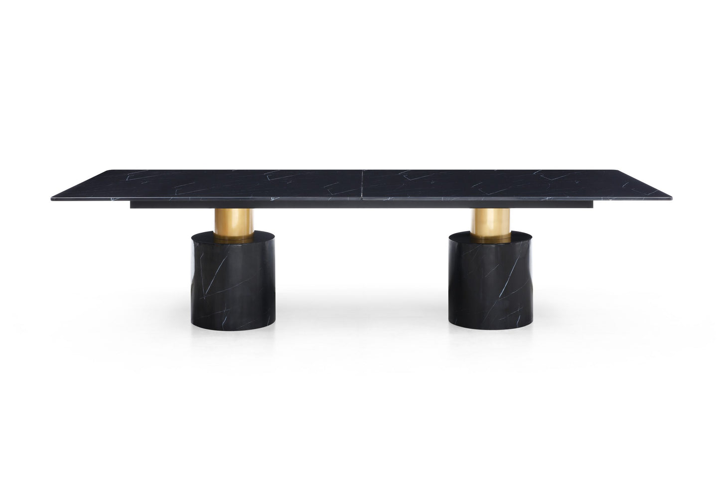 Geneva Dining Table/black & white